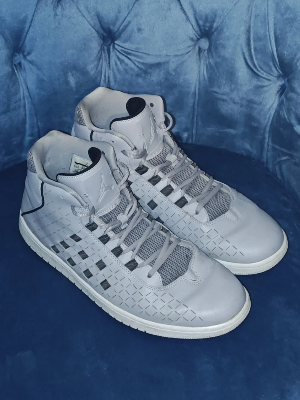 Men's Jordan Illusion Wolf Gray High-Top Basketball Sneakers